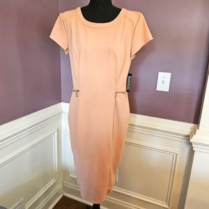 NY&Co Short Sleeve Midi Sheath Dress